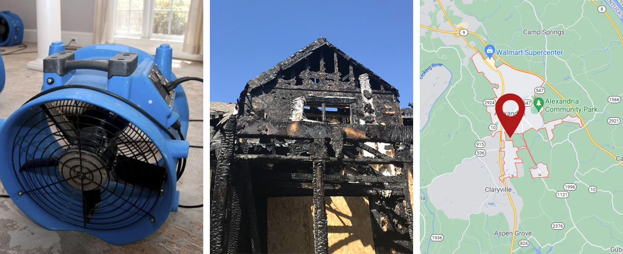 Water damage cleanup services in Alexandria