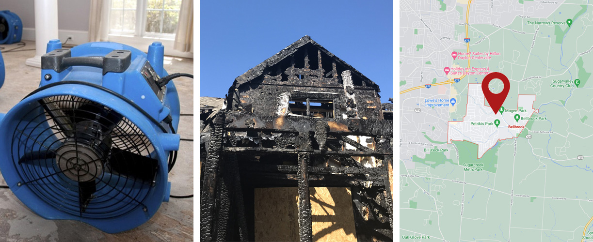 Water damage cleanup services in Bellbrook