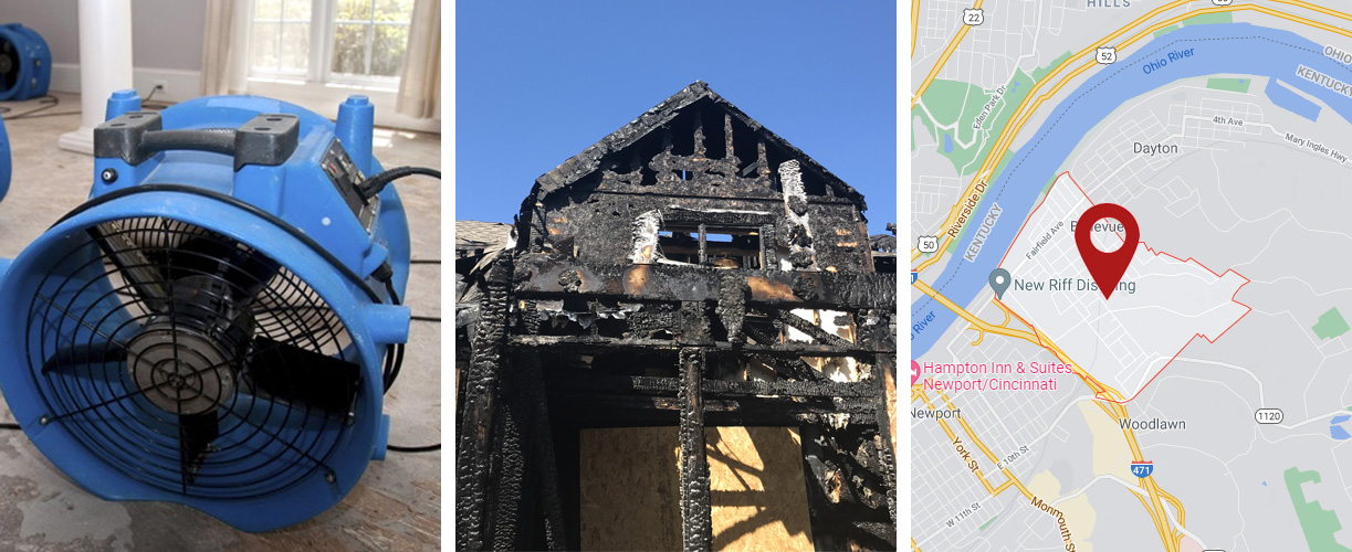 Water damage cleanup services in Bellevue