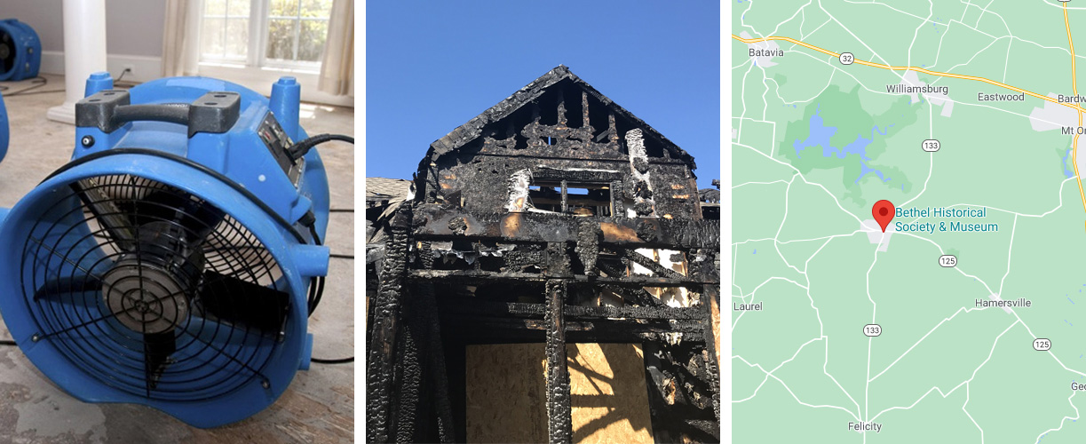 Water damage cleanup services in Bethel