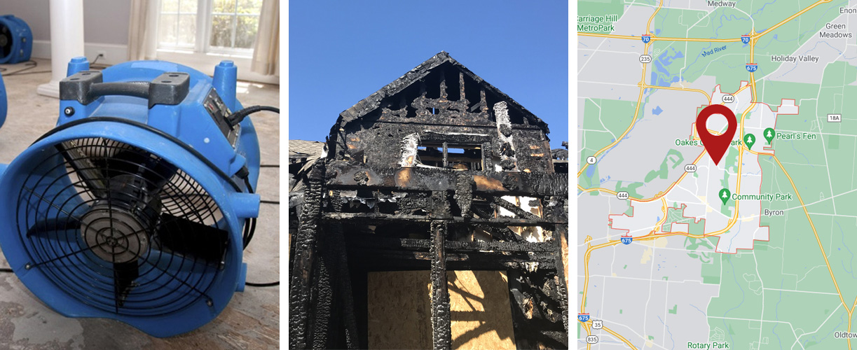 Water damage cleanup services in Fairborn