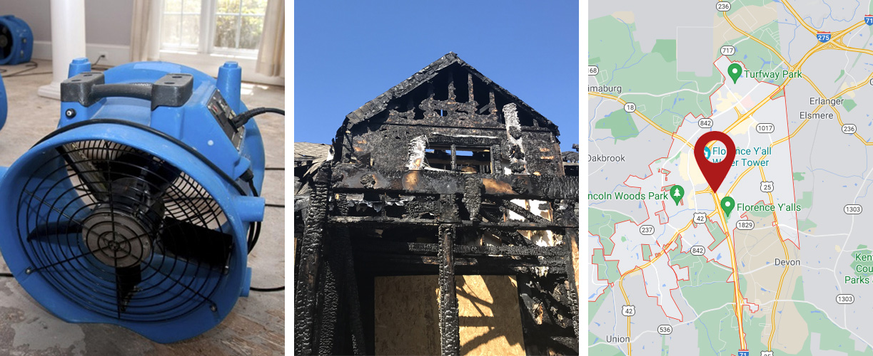 Water damage cleanup services in Florence