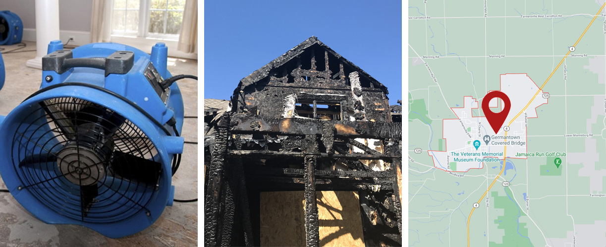 Water damage cleanup services in Germantown