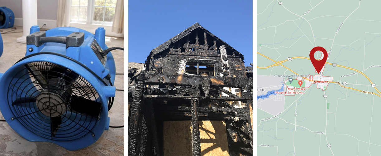 Water damage cleanup services in Jamestown