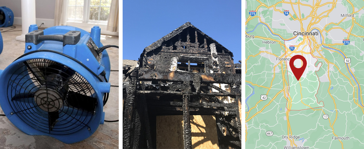 Water damage cleanup services in Kenton