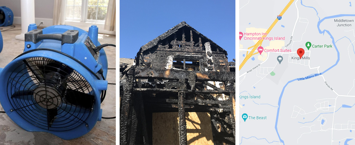 Water damage cleanup services in Kings Mills