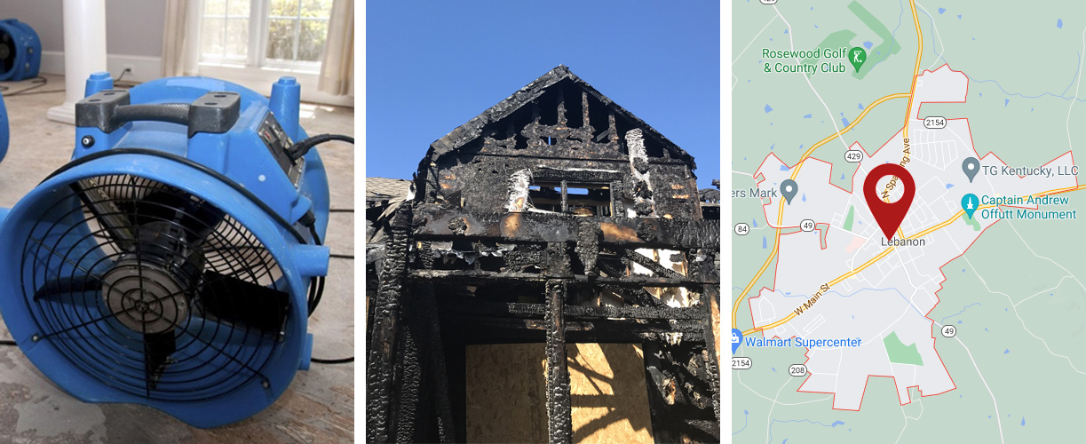 Water damage cleanup services in Lebanon