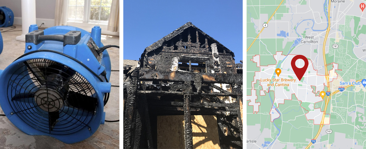 Water damage cleanup services in Miamisburg