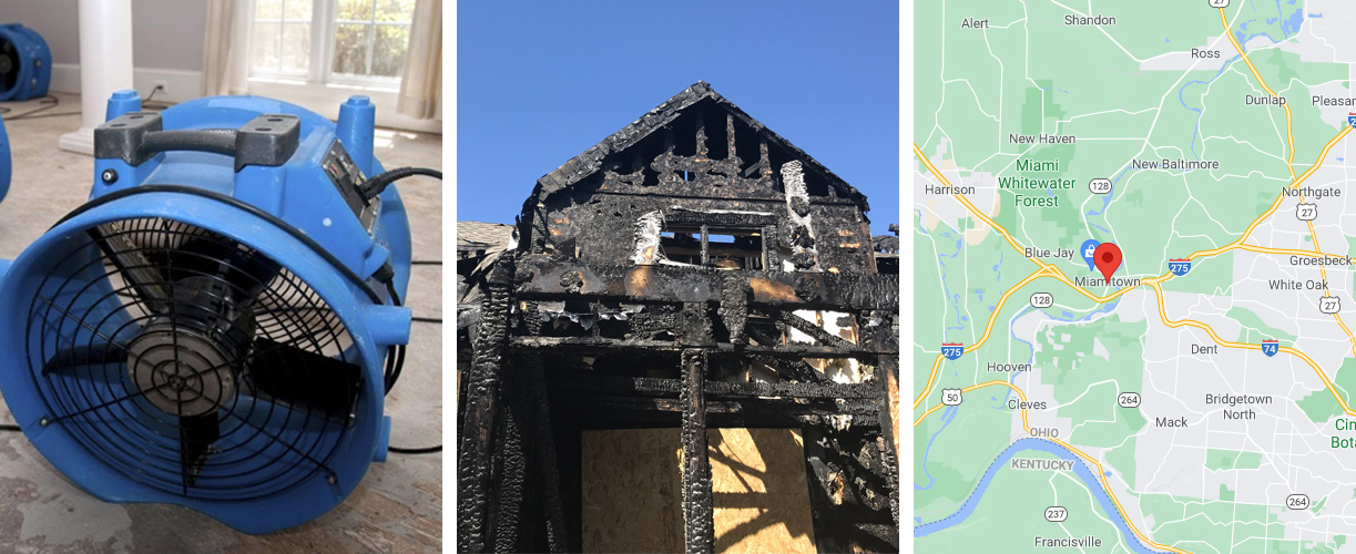 Water damage cleanup services in Miamitown