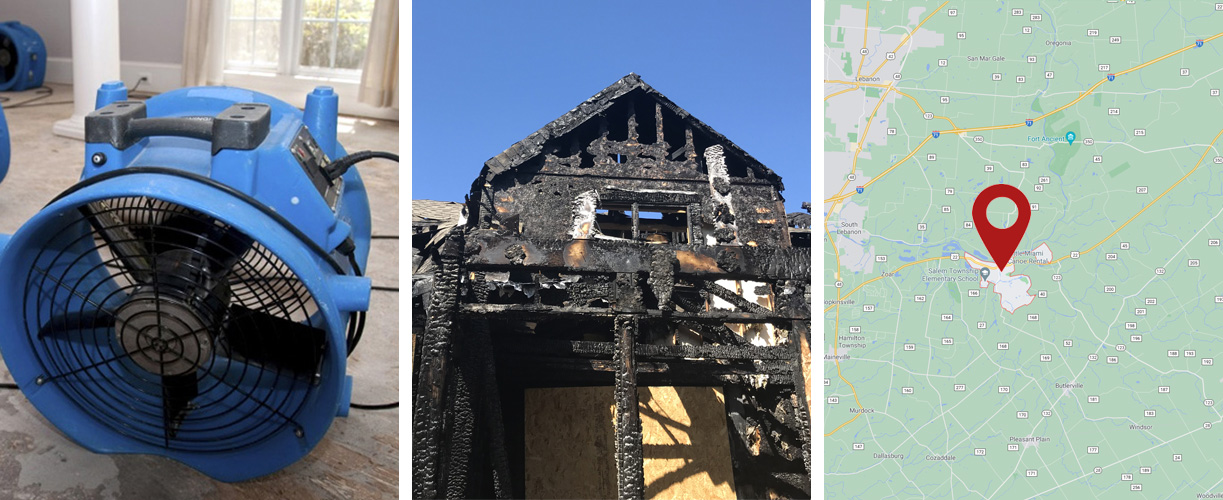 Water damage cleanup services in Morrow