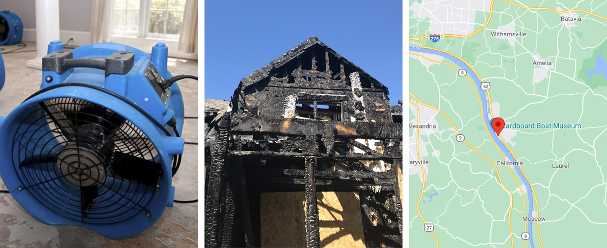 Water damage cleanup services in New Richmond