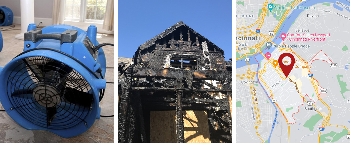 Water damage cleanup services in Newport