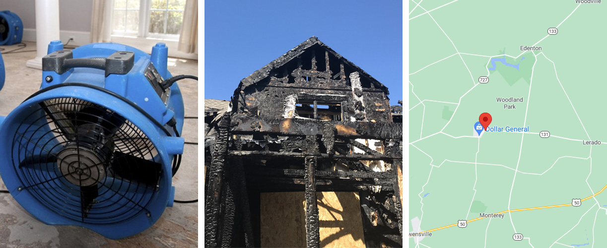 Water damage cleanup services in Newtonsville