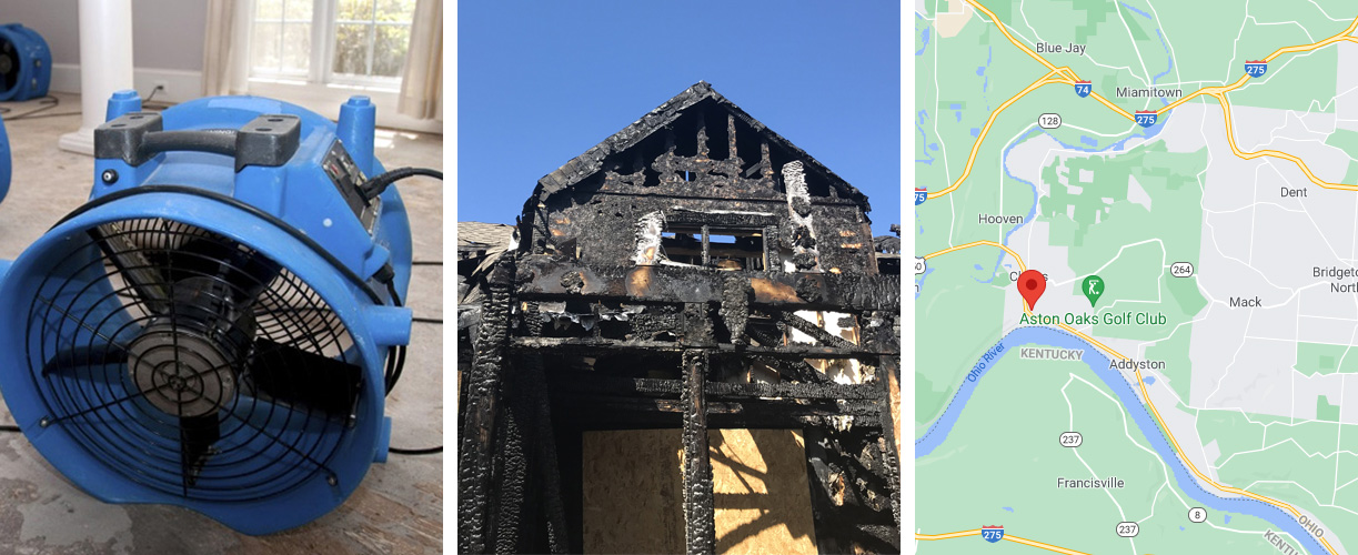 Water damage cleanup services in North Bend