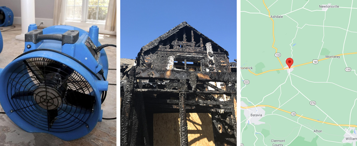 Water damage cleanup services in Owensville