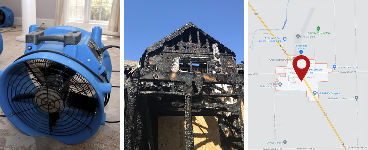 Water damage cleanup services in Phillipsburg