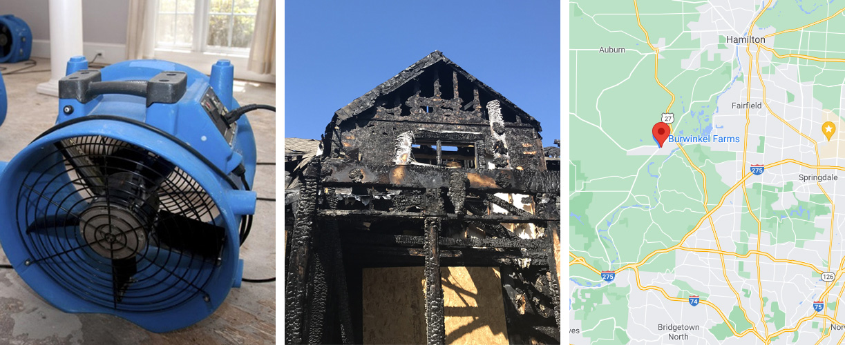 Water damage cleanup services in Ross