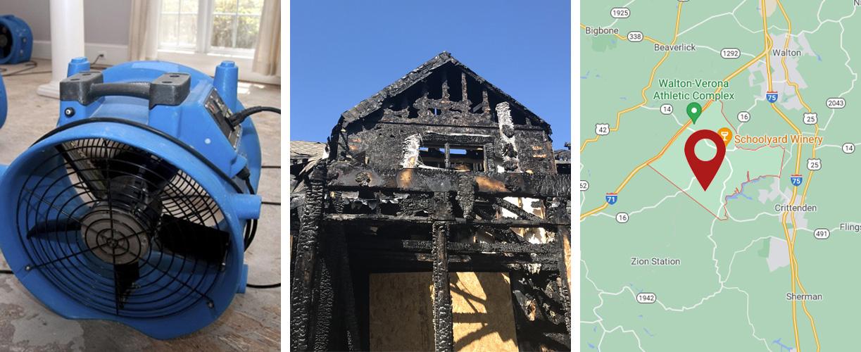 Water damage cleanup services in Verona