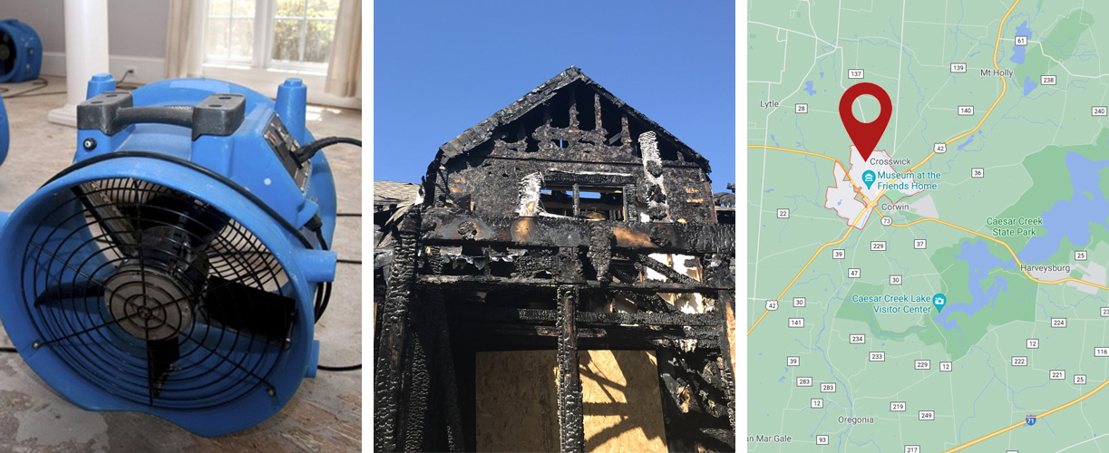 Water damage cleanup services in Waynesville