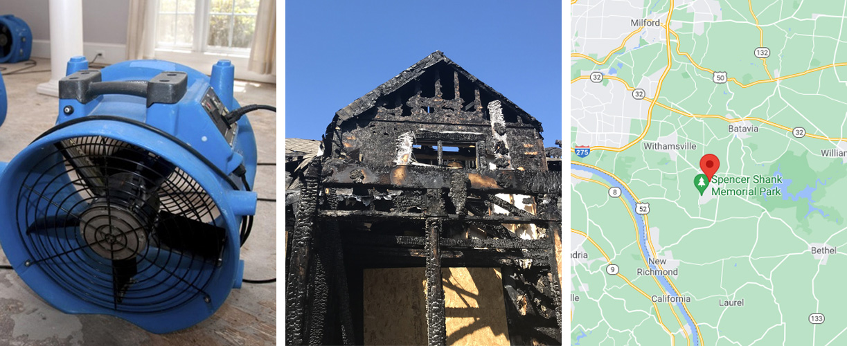 Water damage cleanup services in Amelia