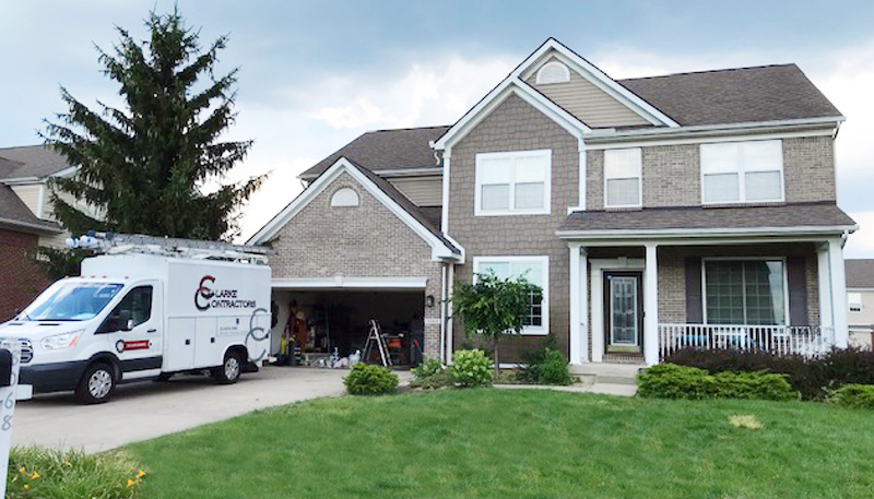 Clarke Contractors Vehicle at Service Call