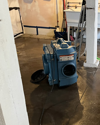 Wet Flooded Basement in Cincinnati