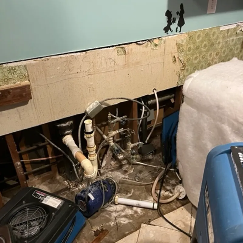 Wall damaged from water